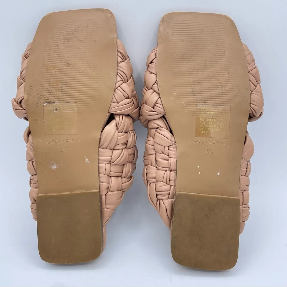 Steve Madden Marina Braided Sandals 6 Tan